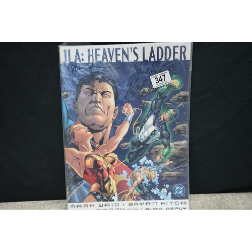 347 - JLA Heavens Ladder Signed by Mark Waid, Bryan Hitch & Paul Neary