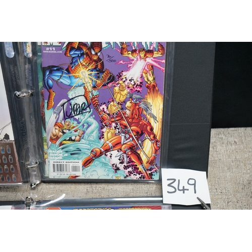 349 - Series of Autographed Marvel Comics: Thor 17, Iron Man 22, Peter Parker 11, Juggernaut The 8th Day a... 