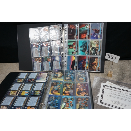 351 - Collection of Star Trek 35th Anniversary Edition Collectors Cards, Complete Set of 72, Cinema 2000 t... 