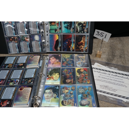 351 - Collection of Star Trek 35th Anniversary Edition Collectors Cards, Complete Set of 72, Cinema 2000 t... 