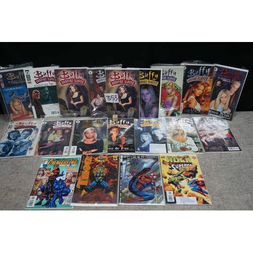 353 - Collection of 26 Ltd Edition Autographed Comics Mostly Buffy the Vampire Slayer comic books and vari... 