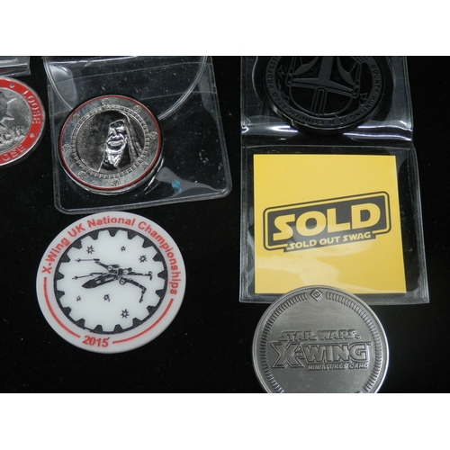 475 - Lot of Various Collectables: Ltd Edition Silver Coins: Star Wars, Back to the Future an Jurassic Par... 