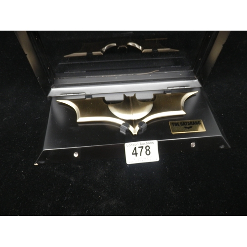 478 - Mint and Cased The Noble Collection Batman The Dark Knight Rises Movie Batarang Prop