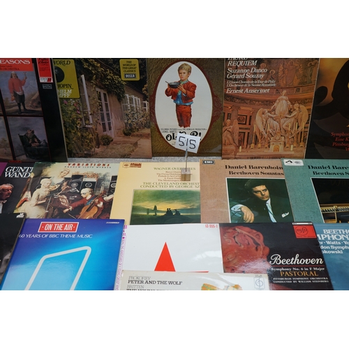 515 - Collection of vinyl records, featuring albums such as 