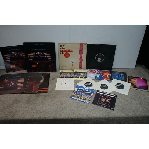 516 - Collection of vinyl records including Gary Numan's 