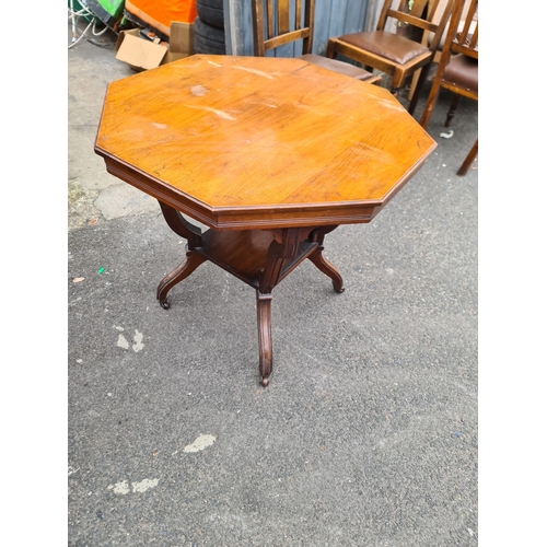 1222 - Edwardian Octagonal Occasional Table