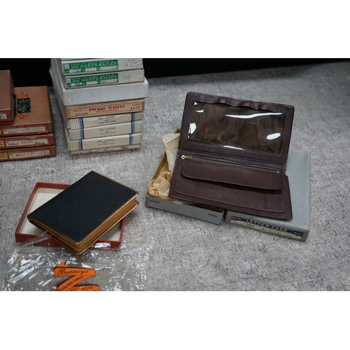 267 - New Old Stock: Lot of Various 50s/60s Cigarette Cases, Wallets, Leather Lettercases etc