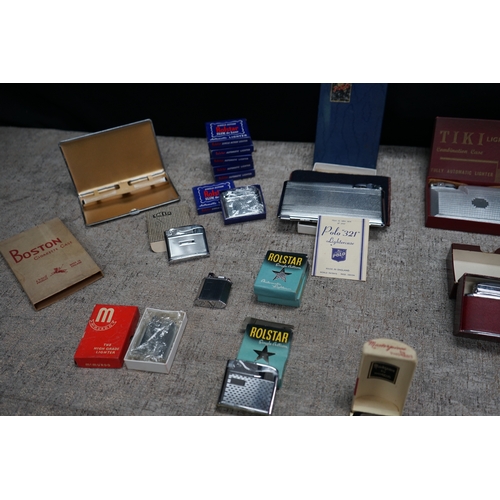 268 - Lot of New Old Stock: Cigarette Lighters, Cases etc