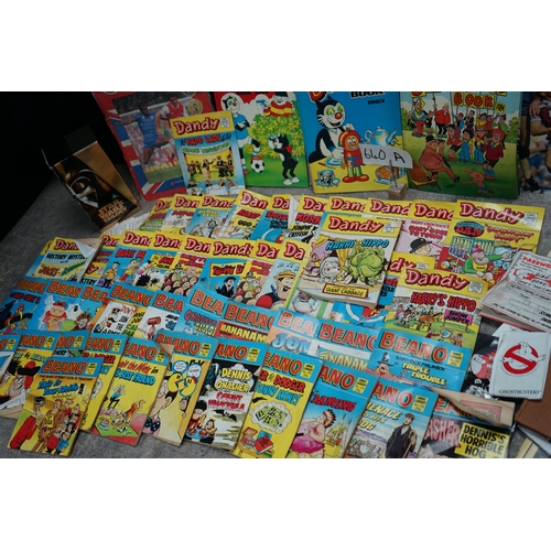 209 - Collection of comic books, sticker albums, and memorabilia including titles such as The Dandy, The B... 