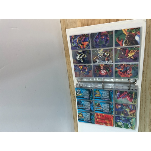 154 - Collectors Cards: A Binder to Contain a Complete Set of Marvel Annual 1996 by Fleer (1-100 Base Set ... 