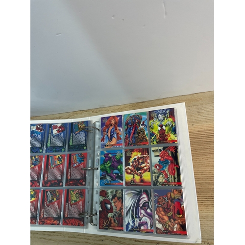 154 - Collectors Cards: A Binder to Contain a Complete Set of Marvel Annual 1996 by Fleer (1-100 Base Set ... 