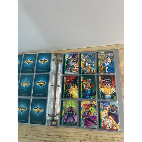 156 - Collectors Cards: A Branded Superman Card Binder Containing a Near Complete Set of DC Overpower (199... 