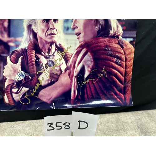 358d - Star Trek II The Wrath of Khan- A Photograph Autographed by Ricardo Montalbun & Judson Scott