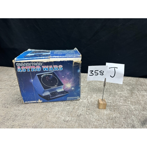 358j - Grandstand Astro Wars Electronic Game in original box.