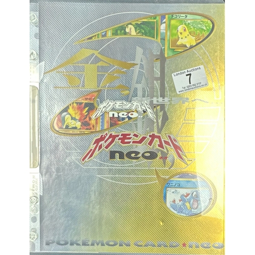 7 - Pokemon Neo Genesis Japanese 9 Card Promo Set in Original Album