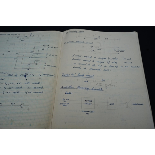 287 - Two RAF Workshop Record Notebooks with Drawings, Calculations, Reports etc