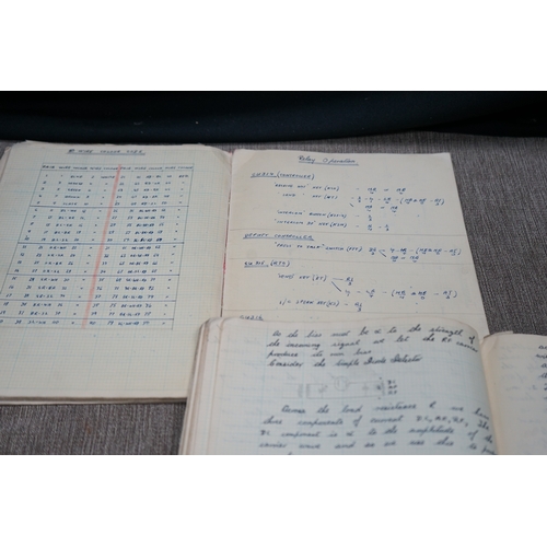 287 - Two RAF Workshop Record Notebooks with Drawings, Calculations, Reports etc