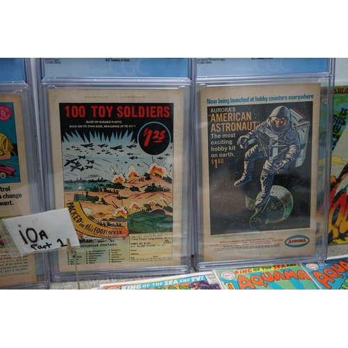 10A - 1960s Comics Books: Aquaman Issues 1-63. to Include 4 Graded Comics.