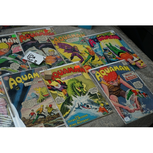 10A - 1960s Comics Books: Aquaman Issues 1-63. to Include 4 Graded Comics.