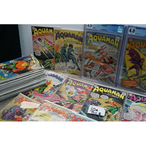 10A - 1960s Comics Books: Aquaman Issues 1-63. to Include 4 Graded Comics.