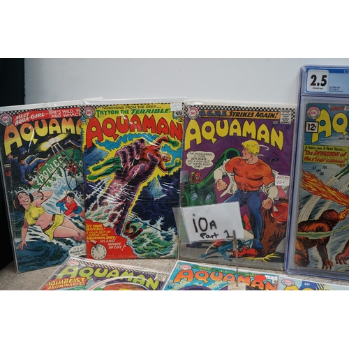 10A - 1960s Comics Books: Aquaman Issues 1-63. to Include 4 Graded Comics.