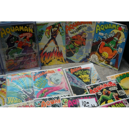 10A - 1960s Comics Books: Aquaman Issues 1-63. to Include 4 Graded Comics.