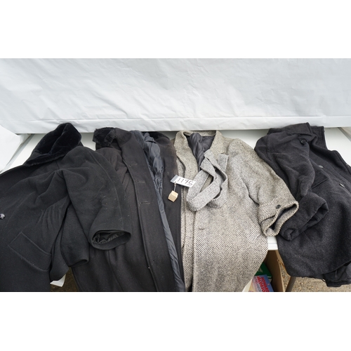 1195 - Collection of four men's coats.