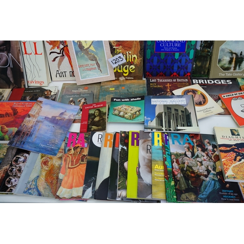 1203 - Collection of art books and magazines including titles on Rodin, art museums, and various art exhibi... 