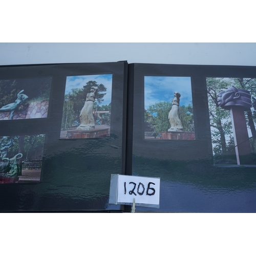 1206 - Collection of photographs depicting various sculptures etc