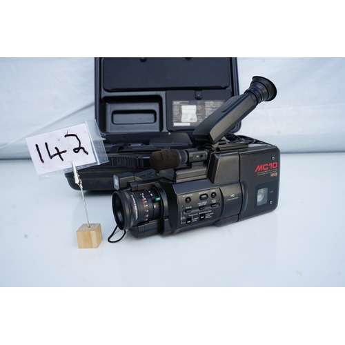 142 - Panasonic VHS-C Movie Camcorder in carrying case.