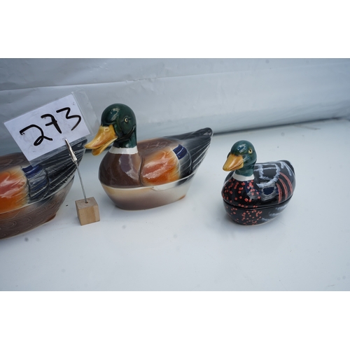 273 - Lot of Vintage Duck Tureens