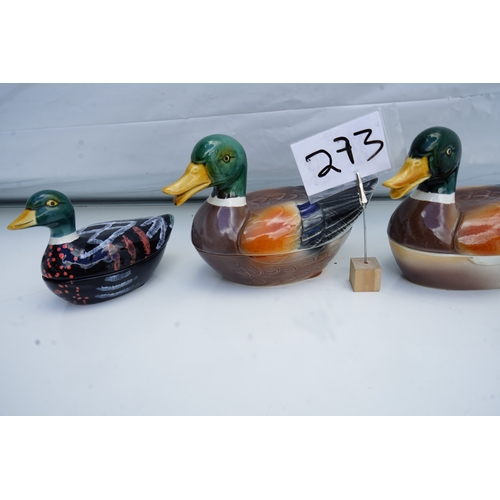 273 - Lot of Vintage Duck Tureens