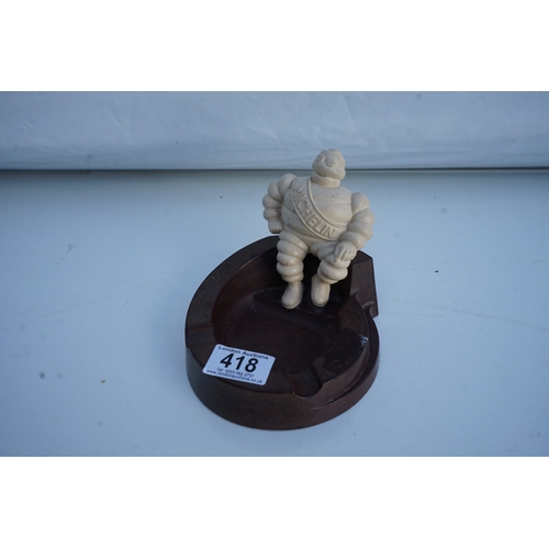 418 - Bakelite Michelin Man Ashtray (small crack to back)