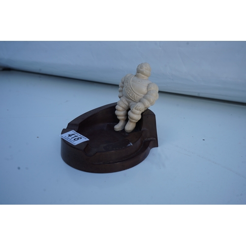 418 - Bakelite Michelin Man Ashtray (small crack to back)