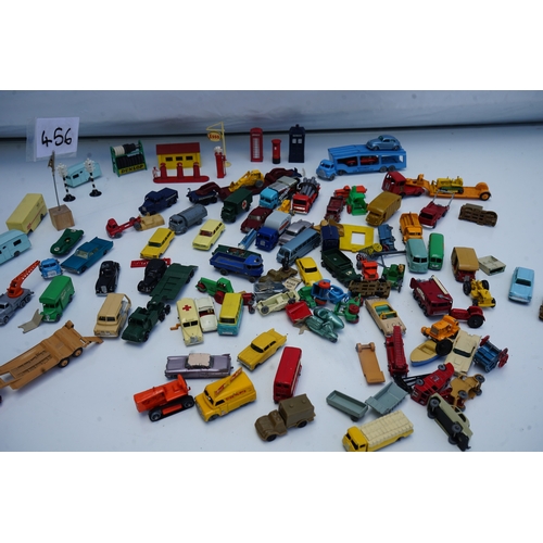 456 - Lot of Vintage 1960s Lesney Matchbox Cars, Buildings & Accessories including many rare examples