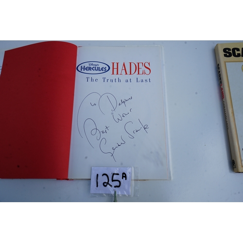 125A - Gerald Scarfe: Two Signed Books- Disney Hercules: Hades the Truth at Last & Scarfeland