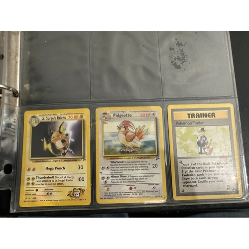 283 - Pokémon TCG - Fossil Complete Set 62/62 plus 4 other cards to Incl. Lt Surges Raichu