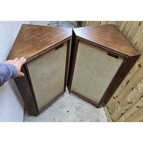 83A - A pair of large vintage tannoy corner speakers