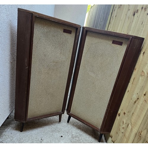 83A - A pair of large vintage tannoy corner speakers