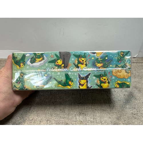 1 - Pokemon TCG: A Sealed Japanese Pokemon Center Break Pikachu Rayquaza Poncho Special Box