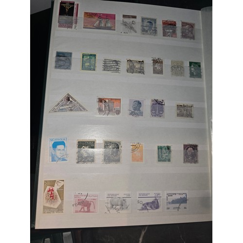 99A - 3x good albums of world stamps - small page example shown