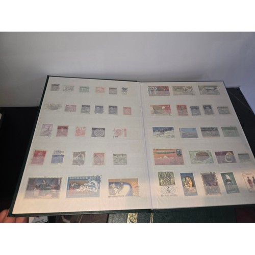 99B - 3x good albums of world stamps - Small example shown