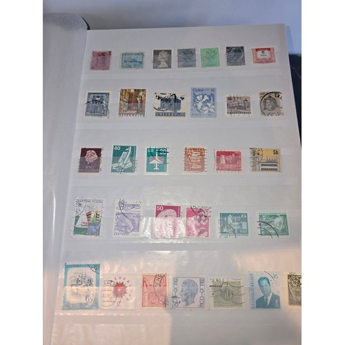 99B - 3x good albums of world stamps - Small example shown