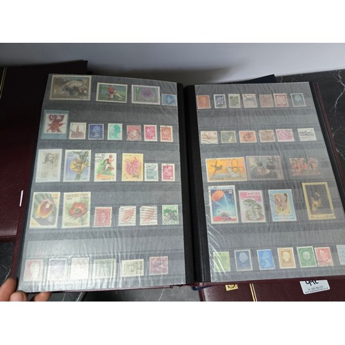 99E - 3x good albums of world stamps - Small example shown