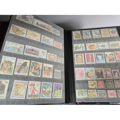 99E - 3x good albums of world stamps - Small example shown