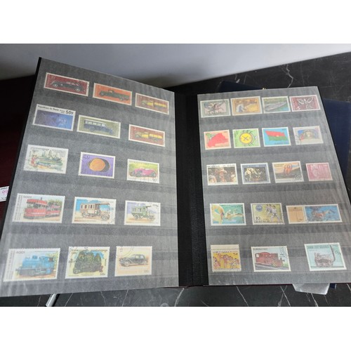 99E - 3x good albums of world stamps - Small example shown