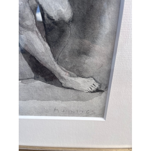 10L - Sir Alfred James Munnings, PRA, RWS (British, 1878-1959): Academic Study Watercolour of a Nude Male.... 