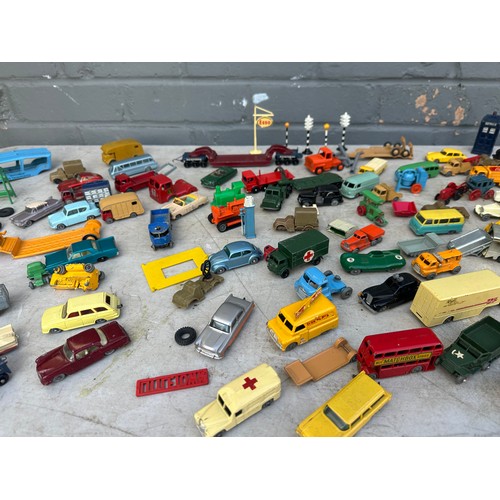 456 - Lot of Vintage 1960s Lesney Matchbox Cars, Buildings & Accessories including many rare examples