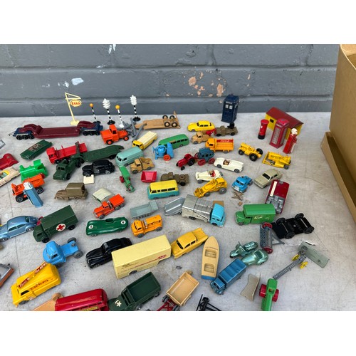 456 - Lot of Vintage 1960s Lesney Matchbox Cars, Buildings & Accessories including many rare examples