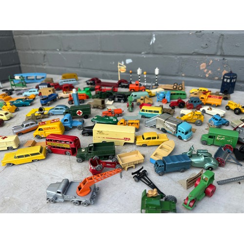 456 - Lot of Vintage 1960s Lesney Matchbox Cars, Buildings & Accessories including many rare examples